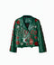 Chaqueta de Cuero Mexicana Verde