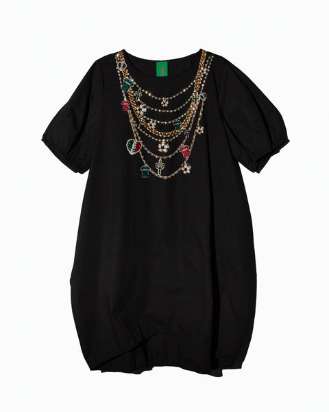 Vestido Globo Mexico Negro