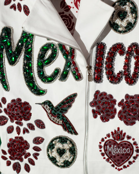 Chaqueta Mexicana Blanca