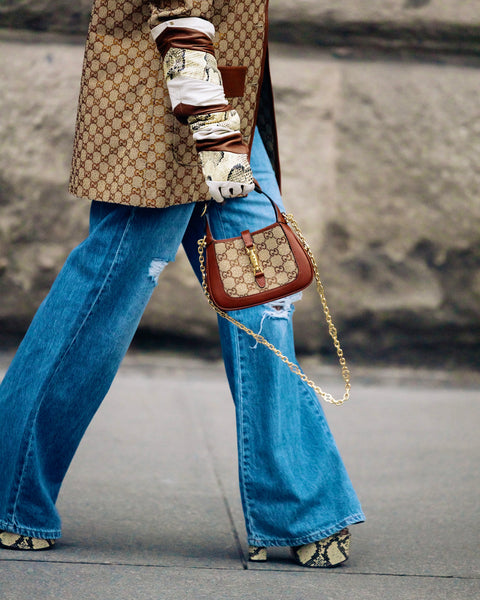 Gucci snakeskin gloves