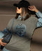Ripped tee gris "Herencia y Vida"