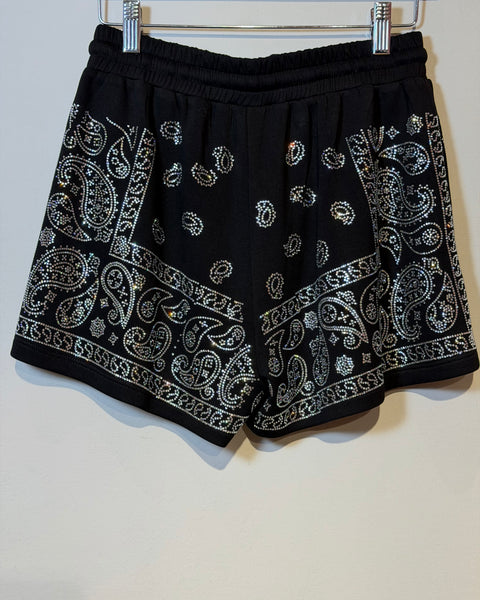 Conjunto Bandana de cristales negro