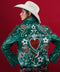 Chaqueta de Cuero Mexicana Verde