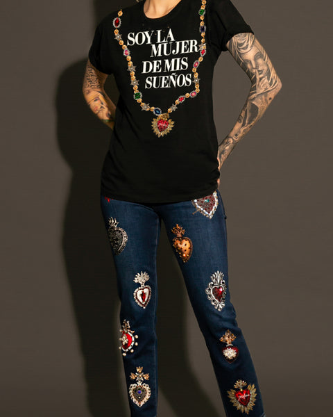 Tee negra Soy la mujer de mis sueños