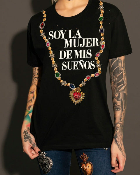 Tee negra Soy la mujer de mis sueños