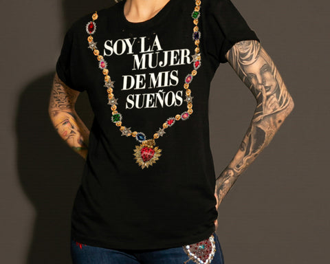 Tee negra Soy la mujer de mis sueños
