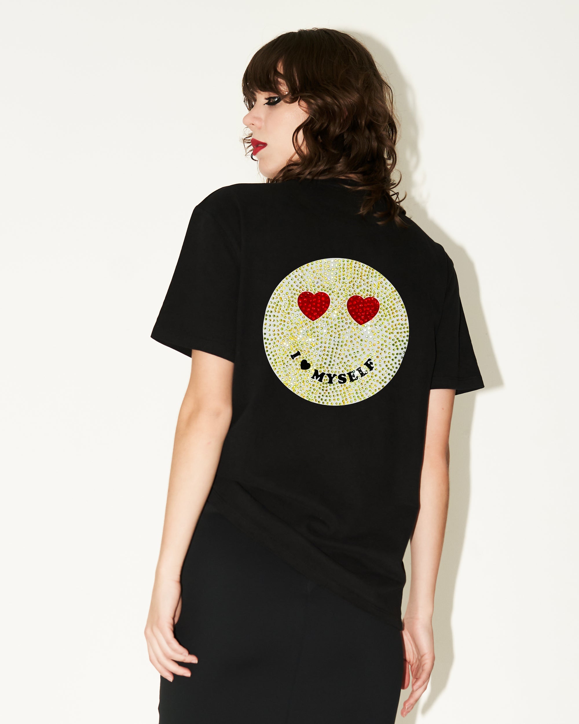 T shirt negra I love Myself