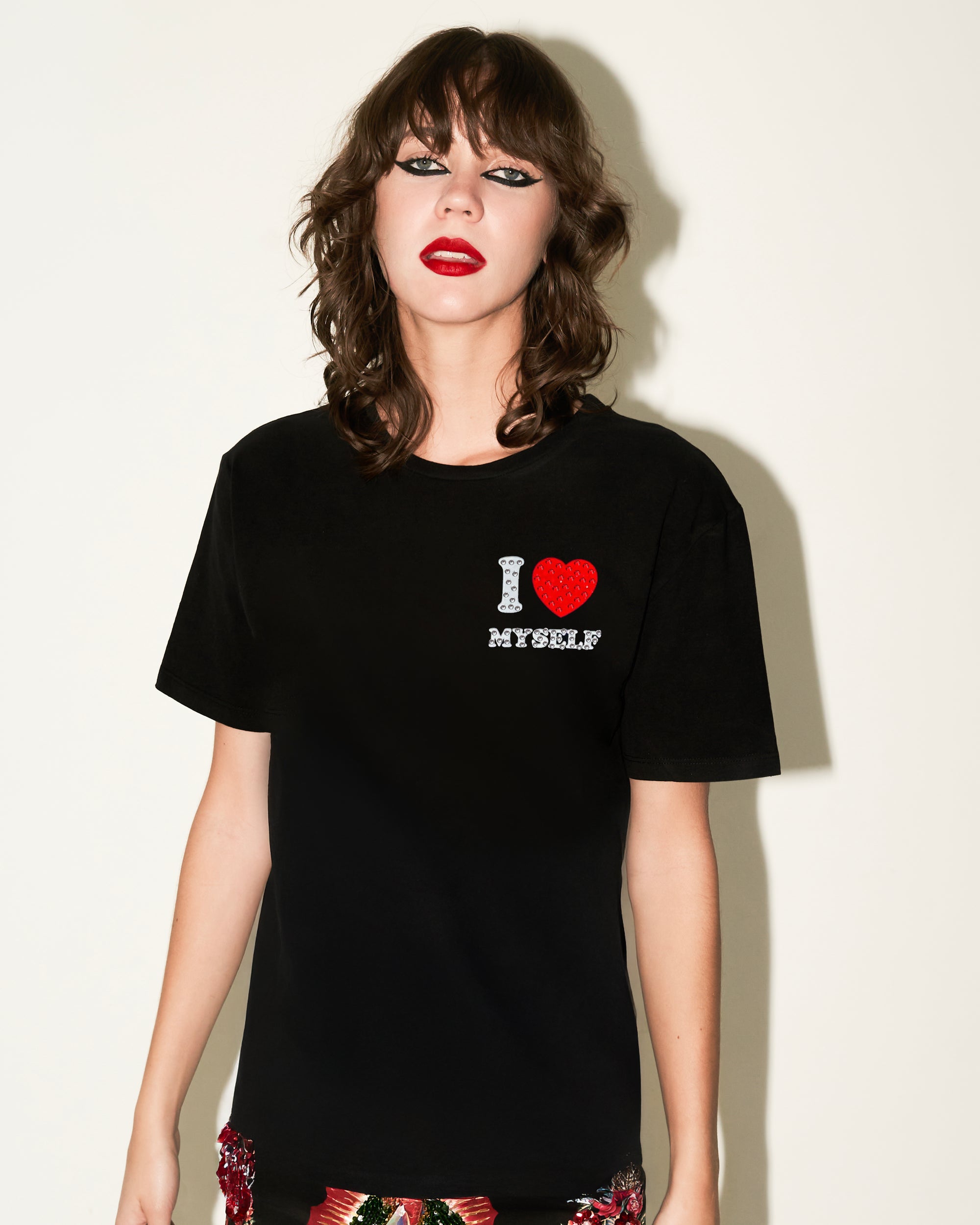 T shirt negra I love Myself