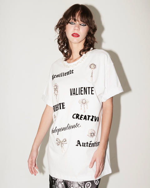 T shirt blanca Dones