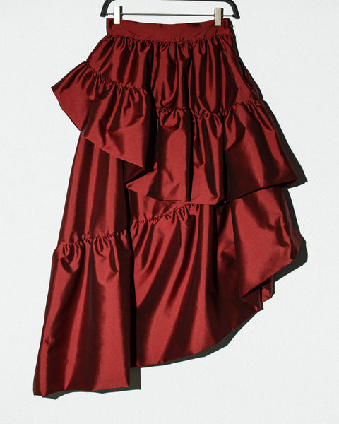 Red Ruffle Skirt