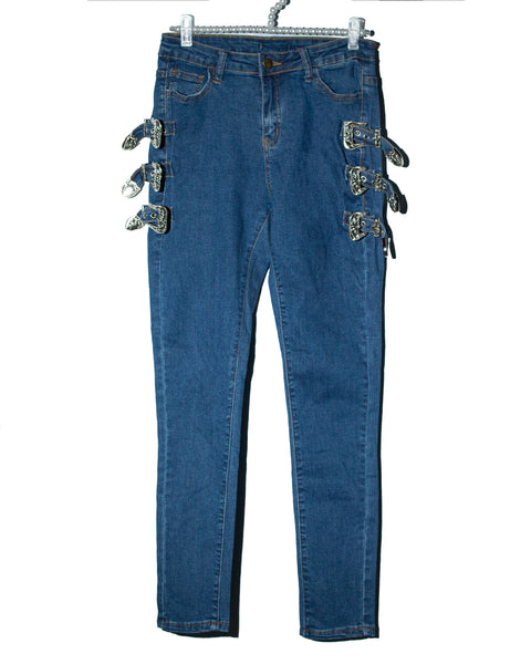 Denim Jeans con hebillas