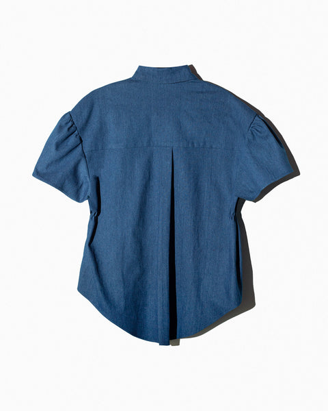 Camisa mezclilla estilo corset bordado