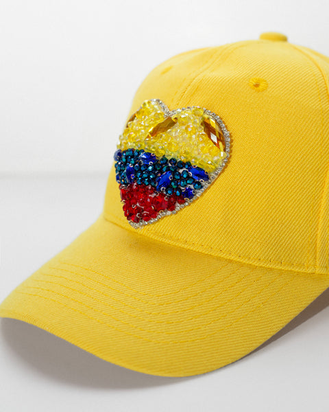 Gorra Corazón Colombia Amarilla