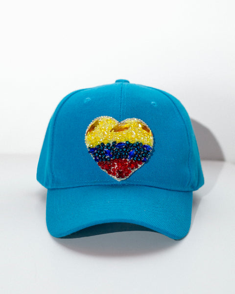 Gorra Corazón Colombia Azul