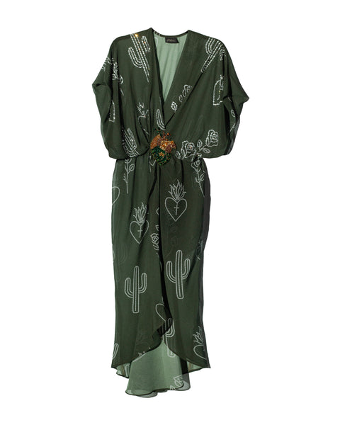 Vestido/Kimono Corazones y Cactus