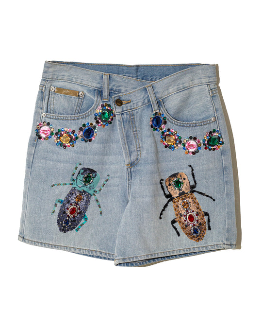 Denim short joyas Makech