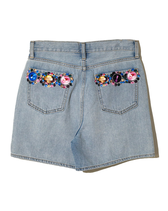 Denim short joyas Makech