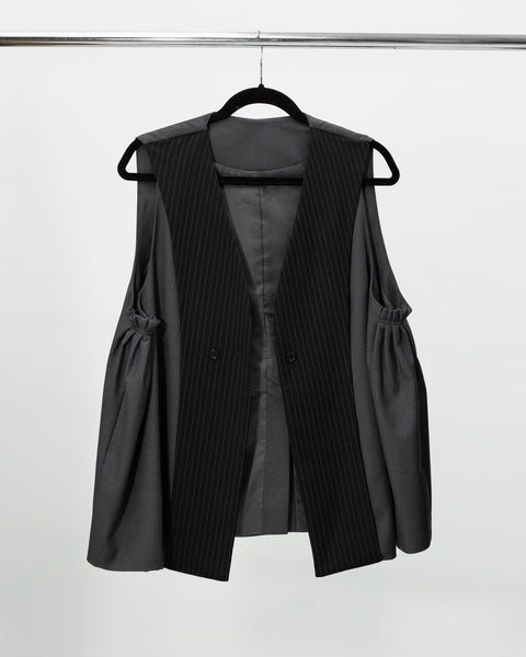 Chaleco tipo blazer deconstruid
