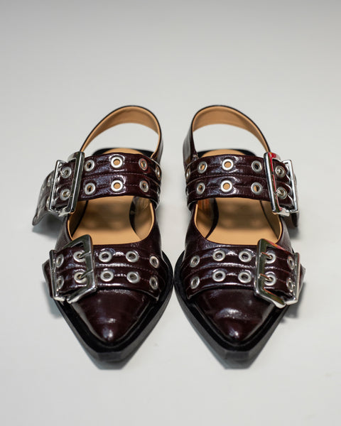 GANNI BUCKLE  FLATS