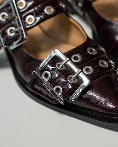 GANNI BUCKLE  FLATS