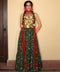 Vestido maxi bordado mexicano