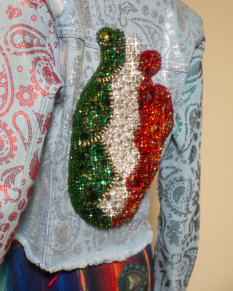 Chamarra corazón tricolor