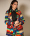 Blazer Zarape con flores bordadas
