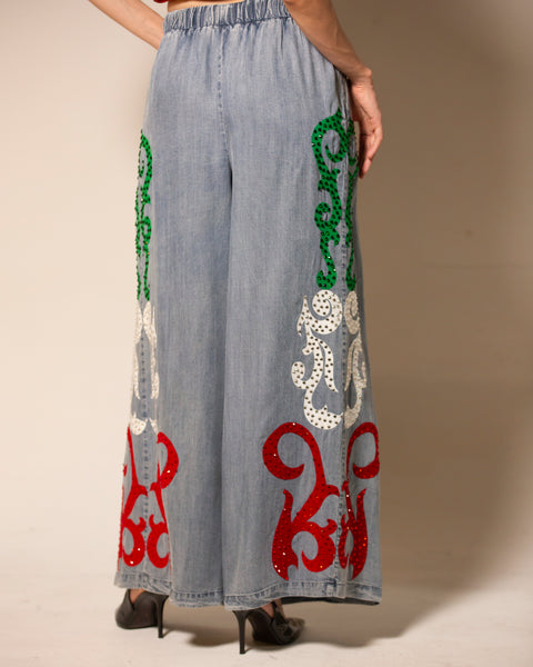 Falda pantalon de mezclilla