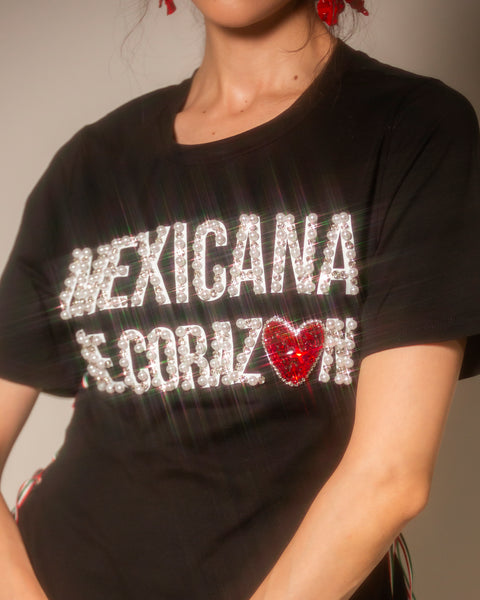 T-shirt Mexicana de corazón
