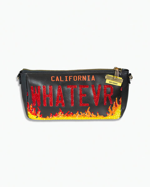 Bolsa de flamas decorado con cristal
