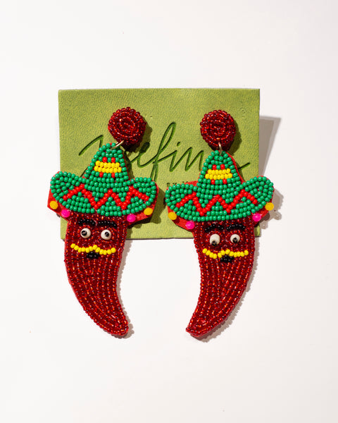 Aretes de chile mexicano - verde
