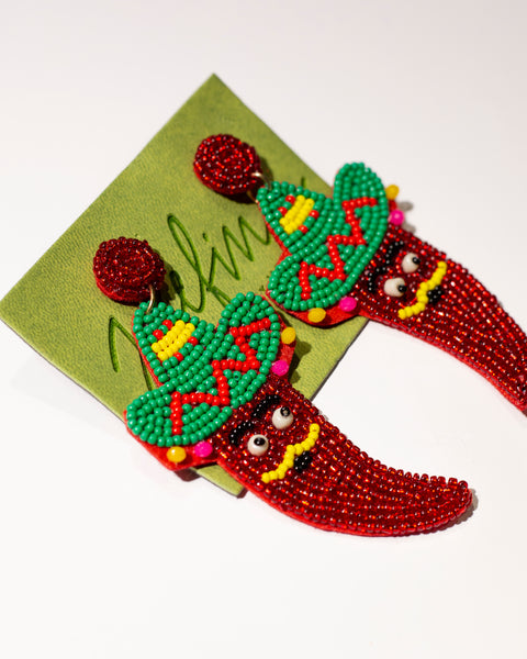 Aretes de chile mexicano - verde