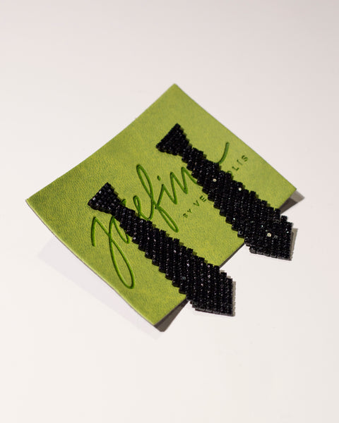 Aretes de Corbata - Negros