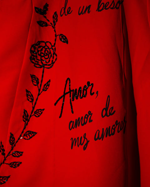 Vestido rojo straple