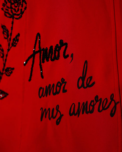Vestido rojo straple
