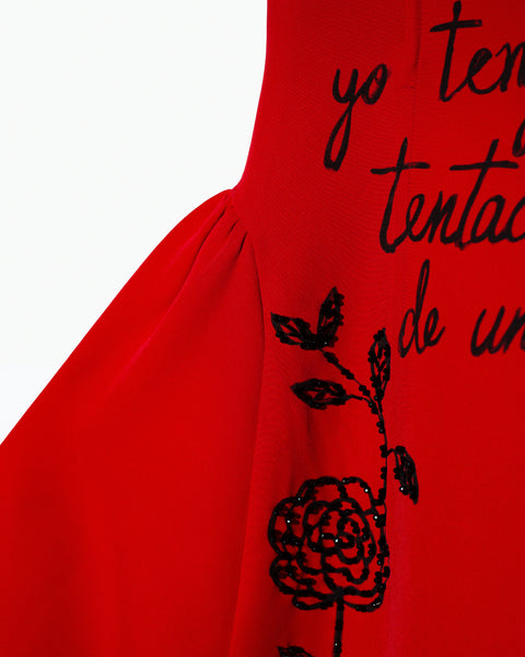 Vestido rojo straple