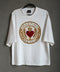 T shirt blanca medallón bordado