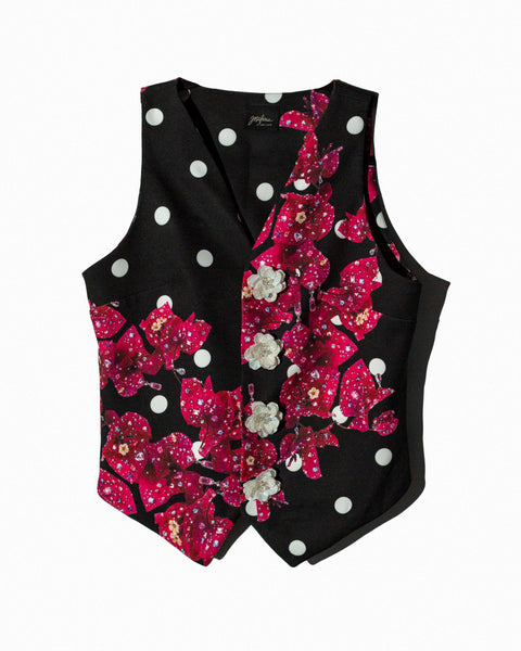 Polkadot Black Vest