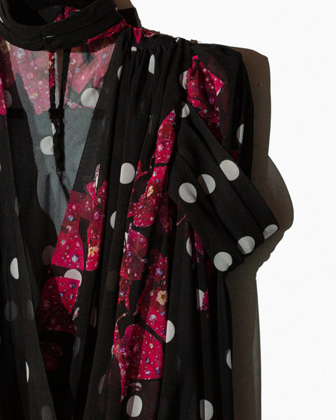 Polkadot Camisa Negra