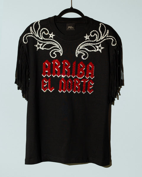 Tshirt con flecos Arriba el norte
