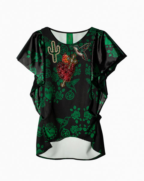 Blusa Larga Negra México