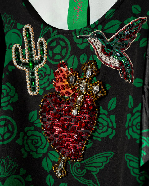 Blusa Larga Negra México