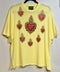 Conjunto amarillo de corazones