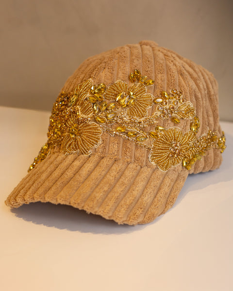 Gorra Flores Doradas