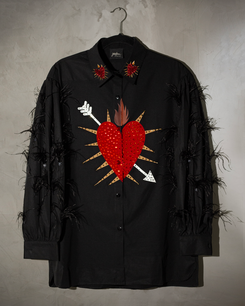 Camisera con plumas Sagrado Corazon