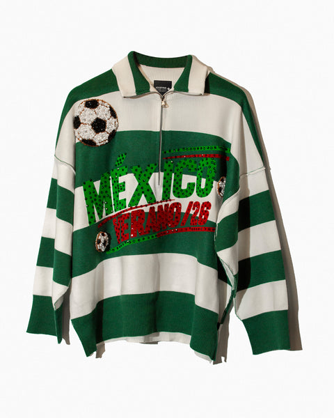 Sueter de Rayas Verdes