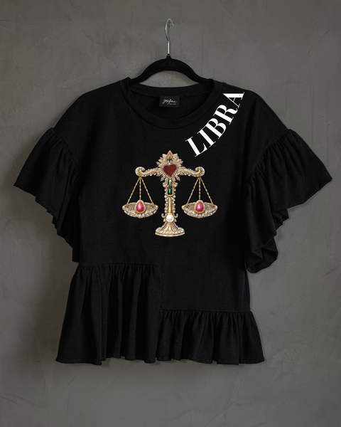 Blusa con olanes Libra