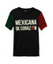 Tee mexicana de corazon tricolor