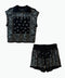 Conjunto Bandana de cristales negro