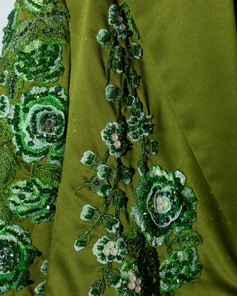 Blazer Verde con flores